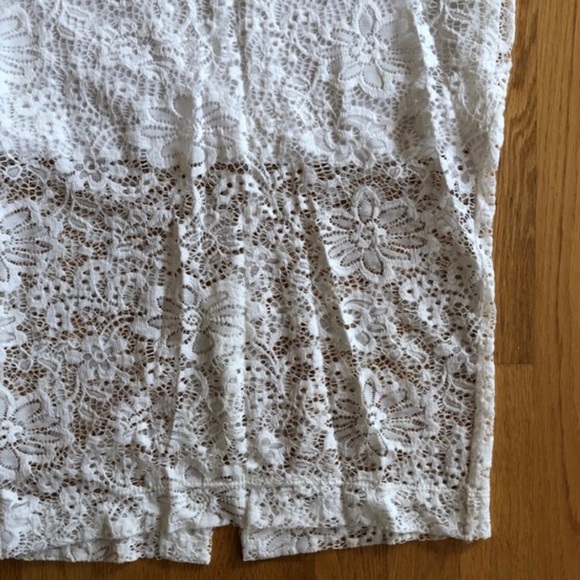 H&M White Lace  high waisted skirt - Picture 5 of 5